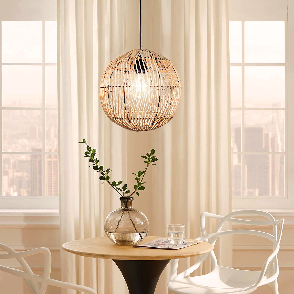 Lustre Pendente de Bambu San Andres