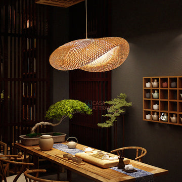 Lustre Pendente de Bambu Honolulu 60cm