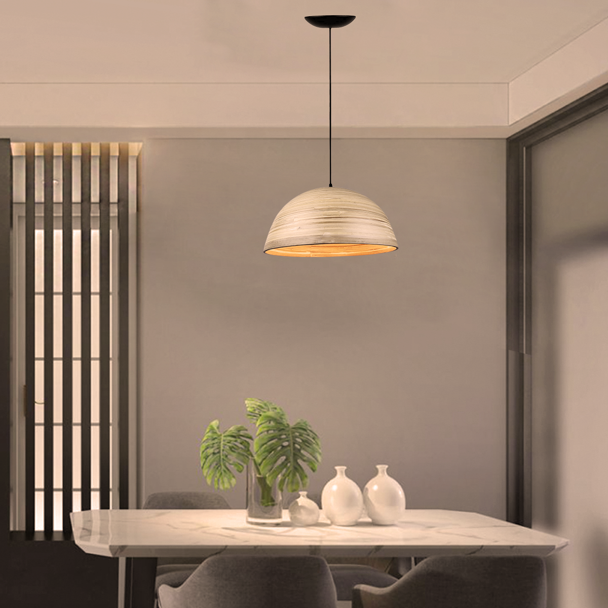 Lustre Pendente de Bambu Cairo