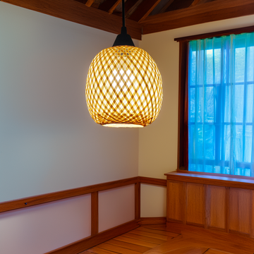 Lustre Pendente de Bambu Maya