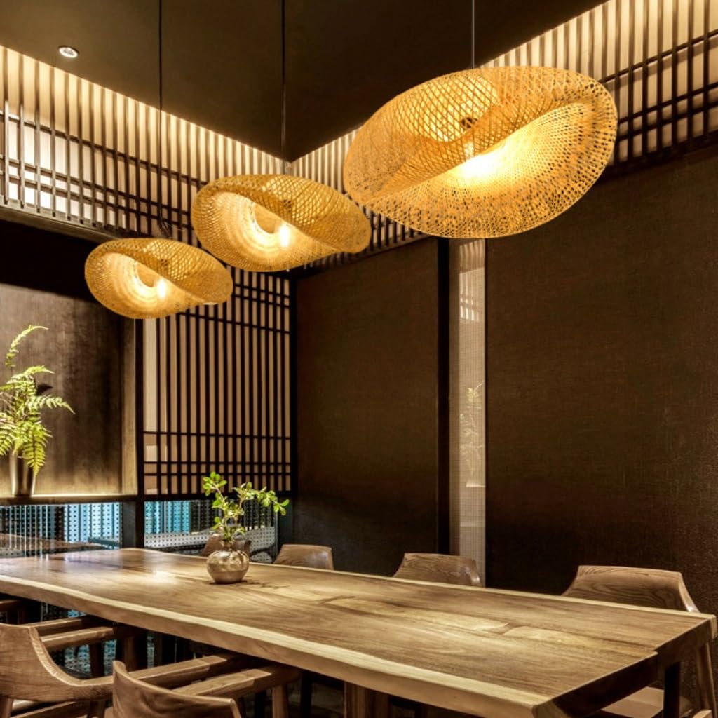 Lustre Pendente de Bambu Honolulu 60cm