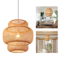 Lustre Pendente de Bambu Rustico Modelo Cayman – Bambu 40cm 4