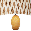 Lustre Rústico Pendente de Bambu Saint Martin 23cm 4