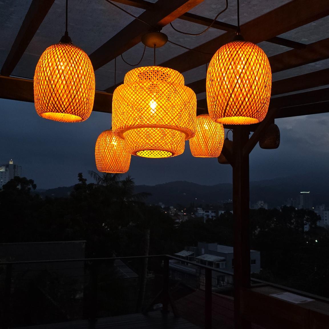 Pendente Lustre Cayman 40cm + 4 Aruba 05
