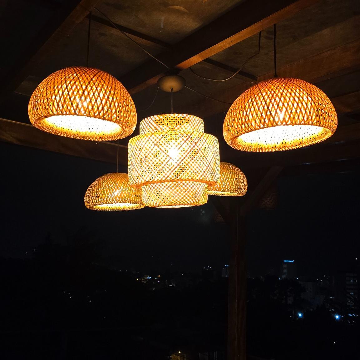 Pendente Lustre Cayman 40cm + 4 Malibu 35cm 03