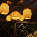  Pendente Lustres de Bambu Malibu 45cm + 4 Aruba  03