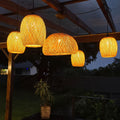  Pendente Lustres de Bambu Malibu 45cm + 4 Aruba  04