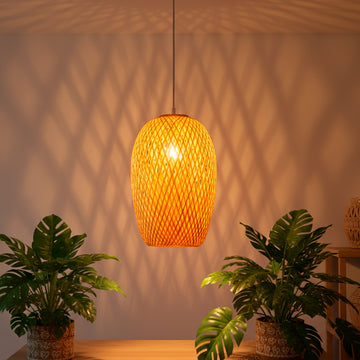 Lustre Pendente de Bambu Saint Martin